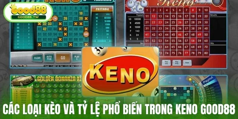 Các loại kèo phổ biến trong Keno Good88