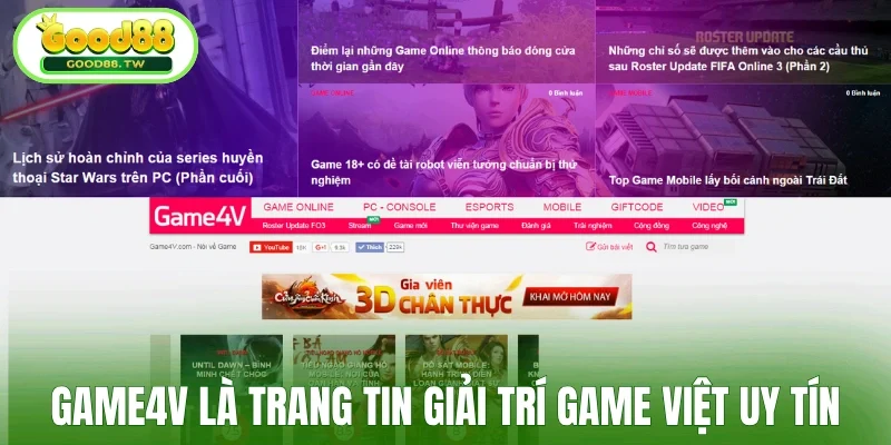 Game4V - Trang tổng hợp tin tức game Việt uy tín