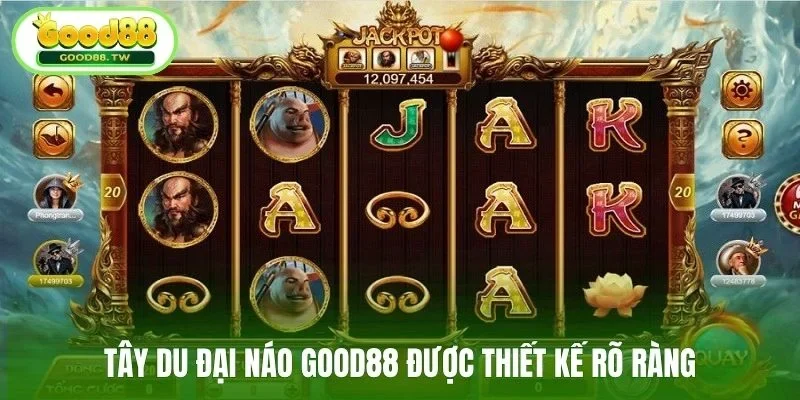 Tây du đại náo Good88 được thiết kế rõ ràng